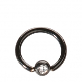 Captive Bead Ring Titan Black